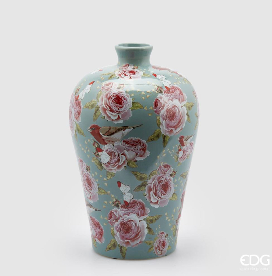 EDG Enzo De Gasperi Vaso Ching Anfora H40 D20 cm Blu Chiaro